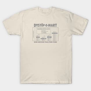 At Dystopomart We Have More Survivors Than Other Stores KPI Chart T-Shirt